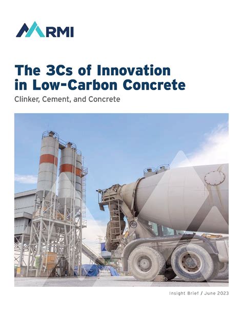 The 3Cs Of Innovation In Low Carbon Concrete Clinker Cement And