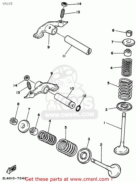 Yamaha Xt225 Xt225c 1996 T Usa California Valve Buy Original Valve Spares Online