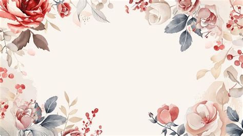 Premium Photo | Elegant Floral Border Wedding Invitation Card ...