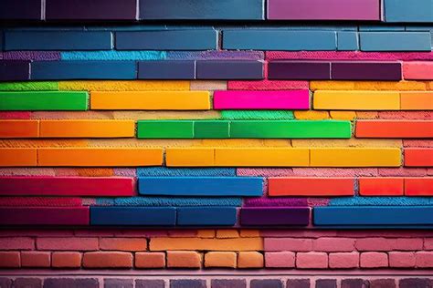 Rainbow Brick Wall Stock Photos, Images and Backgrounds for Free Download