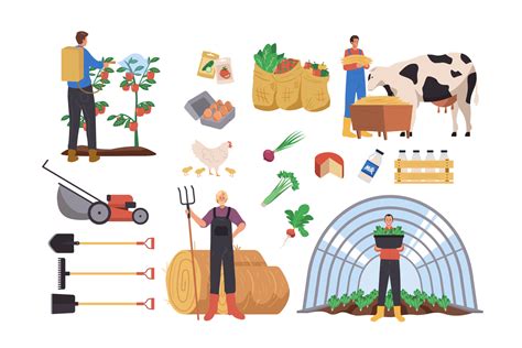 Farmer Harvesting Clipart