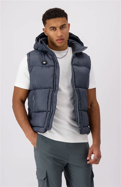 Black Bananas Block Bodywarmer Grau