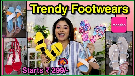 Meesho Footwear Haul Starts 299 Flats Block Heel Heels Jutti