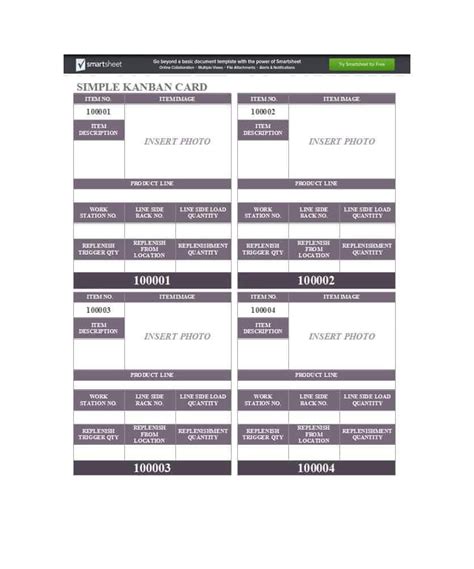 25 Printable Kanban Card Templates (& How To Use Them) ᐅ regarding ...