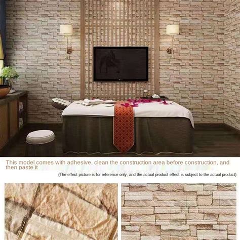 D Foam Wall Paper Dinding Adheisve Wall Decor Design Wallpaper Brick