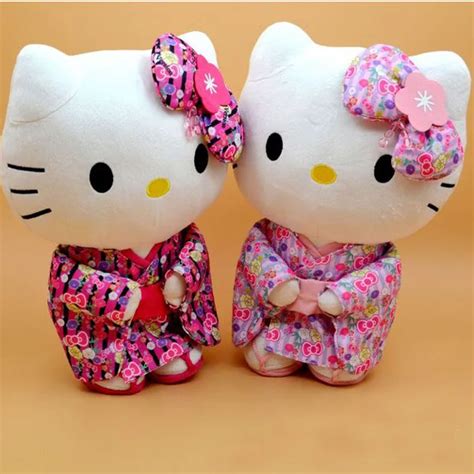 Brinquedos Cute Wearing Japanese Kimono Hello Kitty Plush Toys Peluches