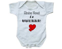 body bebê personalizado meu Vovô é o melhor roupinha Elo7