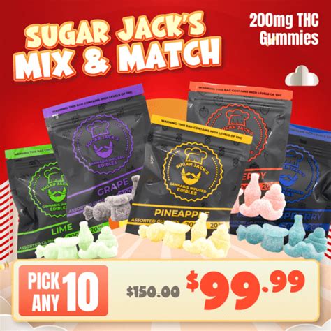 Sugar Jacks Thc Gummies Mix And Match Weedpedia Coupons And Reviews