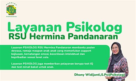 Hermina Hospitals Hermina Pandanaran Rsu Psychologist Services