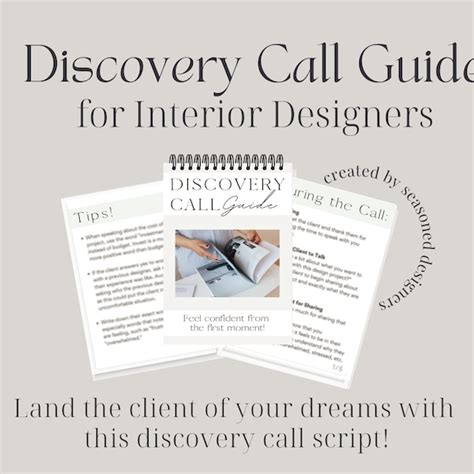Discovery Call Template Etsy