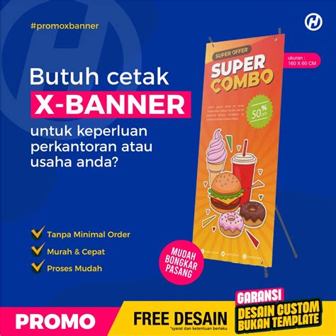 Jual X BANNER CUSTOM Shopee Indonesia