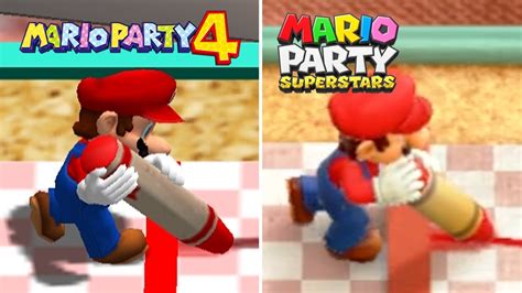 Mario Party Superstars Vs Mario Party 4 All Minigames Comparison Gamecube Vs Switch Youtube