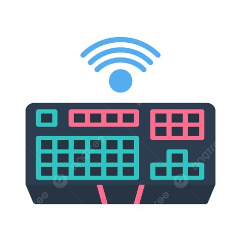 Wireless Keyboard Flat Icon Vector Computer Device Keyboard Png And