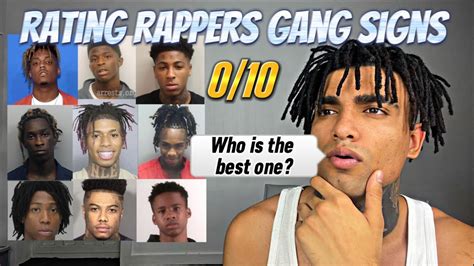 Rating Rappers Gang Signs 010 Who Is The Best One Youtube