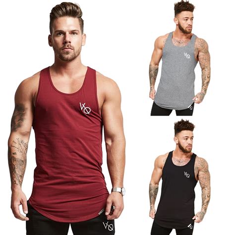 Aliexpress Buy Men S Longline Vest Step Hem Extreme Racer Back