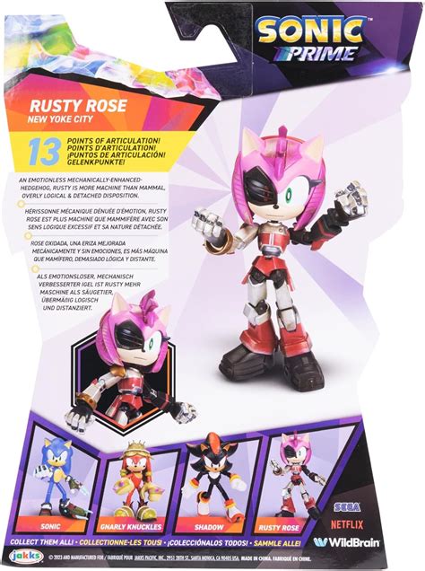 Sonic Prime Figura De Acci N Articulada De Pulgadas Rusty Rose