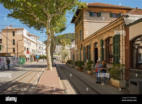 Estación De Tren Histórica Del Pueblo De Puerto Soller Ferrocarril De