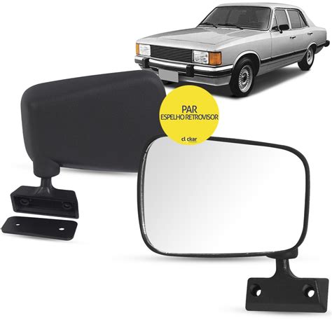 Par Espelho Retrovisor Externo Chevrolet Opala Caravan Chevette Marajo