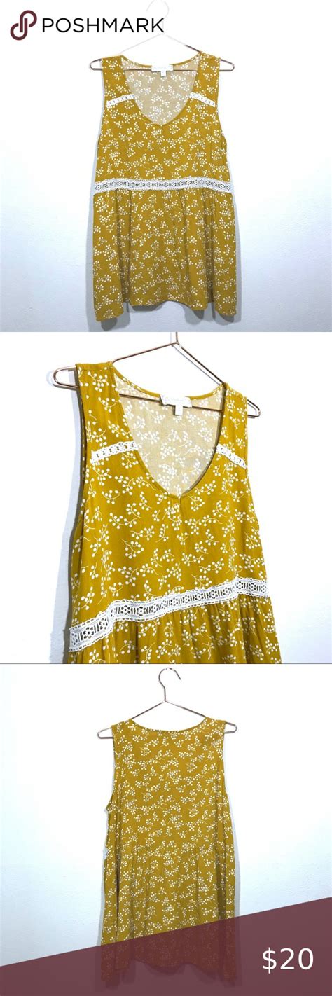 Suzanne Betro Boho Sleeveless Floral Top V Neck Xl Floral Tops