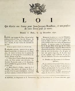 Poster And Booklet The French Revolution Honors J J Rousseau Asta