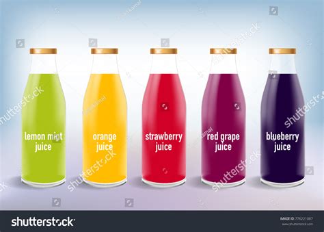 Different Types Juices Vector Eps Vector De Stock Libre De Regalías 776221087 Shutterstock