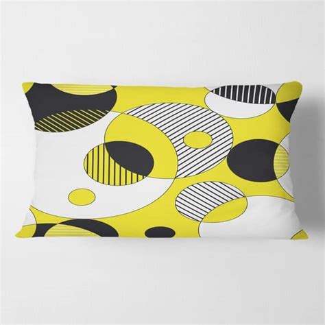 Designart Circular Abstract Retro Geometric I Mid Century Modern