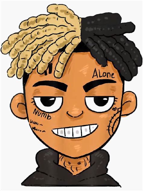 Xxxtentation Lengends Emoo Rap Draw Cartoon Sticker For Sale By