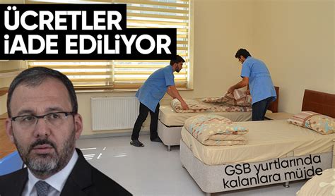 Gen Lik Ve Spor Bakan Dr Mehmet Muharrem Kasapo Lu Yurtlarda Kalan