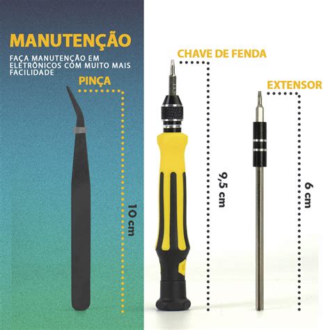 Kit Jogo de Chaves de Precisão 45 peças Telijia TE 6089C