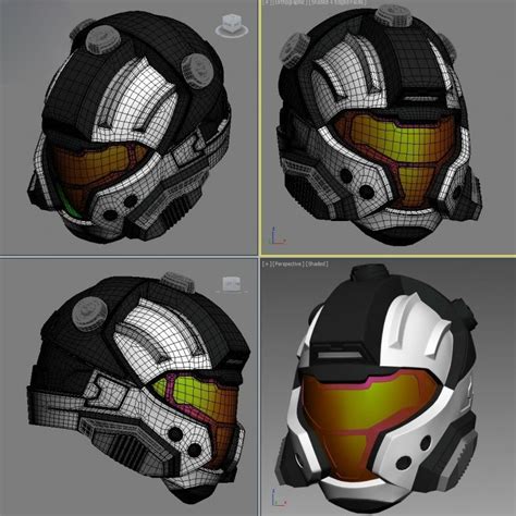 Futuristic Spartan Helmet