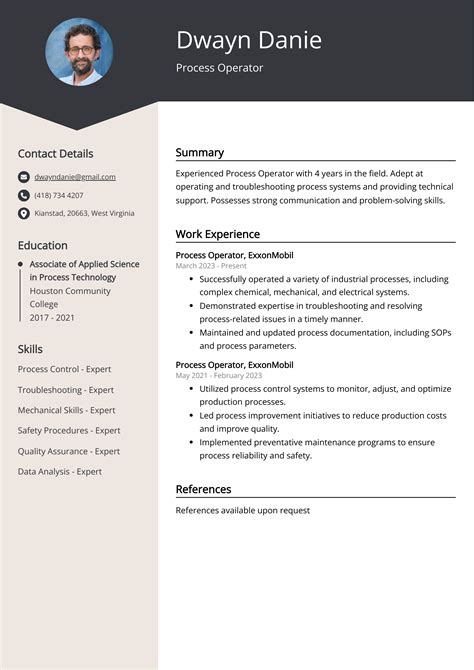 Process Operator Resume Examples Template 20 Tips