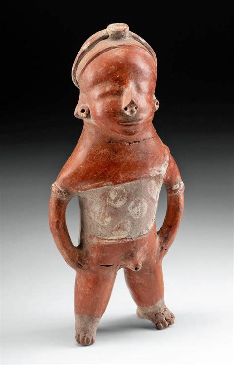 Bid Now Colima Pihuamo Nude Male Figure Ex Arte Primitivo March AM MDT