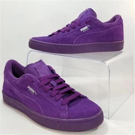 Puma Suede Mono Purple Sneakers Women's size 6.5 In... - Depop