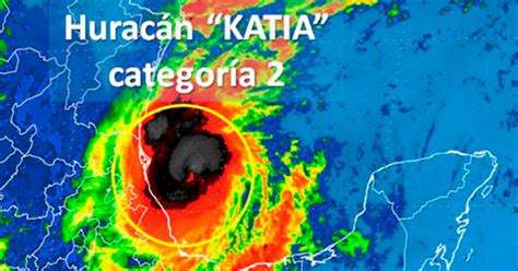 Huracán Katia se fortalece en aguas del Golfo de México