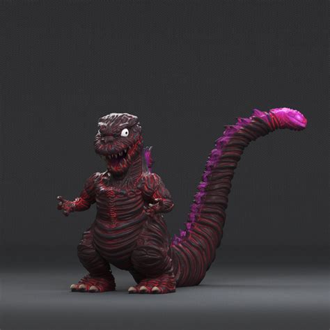 Fichier STL shin godzilla chibi Plan à imprimer en 3D à téléchargerCults