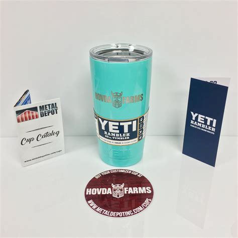 Powder Coated Yeti 20 Oz Personalized Laser Engraved Tumbler