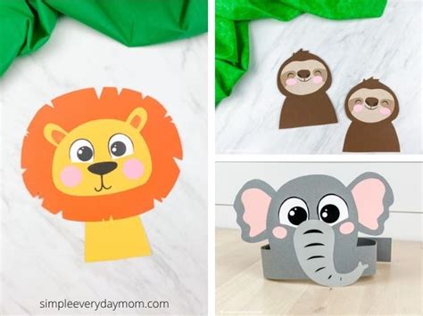 28 Adorable + Easy Zoo Animal Crafts