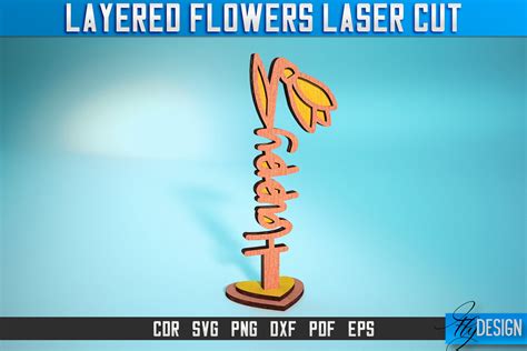 Layered Flower Laser Cut Svg Laser Svg Graphic By Flydesignsvg · Creative Fabrica