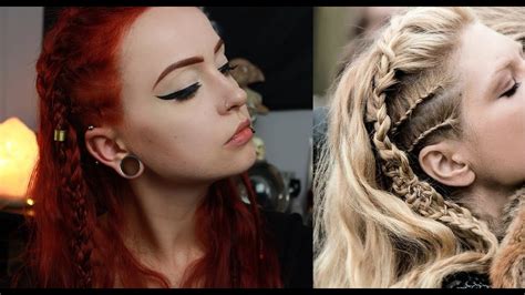 Lagertha Inspired Viking Hair Tutorial Evelina Meyrovich Youtube