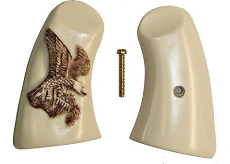 Smith Wesson Schofield Ivory Like Grips With Antiqued American Eagle