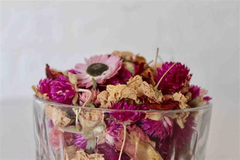 Buy Dried Pink Flowers Rose Scented Potpourri Bloomybliss