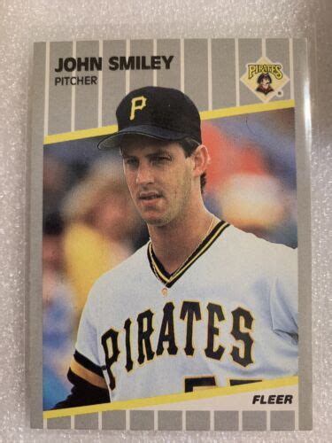 1989 Fleer Baseball Card John Smiley Pittsburgh Pirates 221 MLB