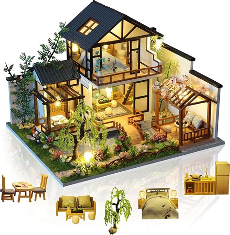 Diy Japanese Garden Style Wooden Miniature Doll House Kit Etsy Artofit