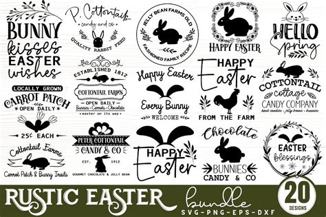 Rustic Farmhouse Easter SVG Bundle Graphic By Design S Dark Creative