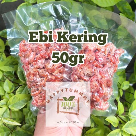 Hpt Udang Ebi Asli Kalimantan Isi Gr Gram Udang Kering Super