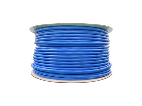 Monoprice Cat6 250ft Blue CM UL Bulk Cable Stranded W Spine UTP