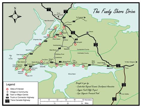 Bay of Fundy Tourist Map - Bay of Fundy Nova Scotia • mappery