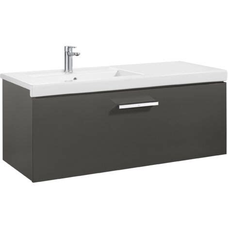 Unik Mueble Con Un Caj N Lavabo Prisma Roca Color Gris Antracita