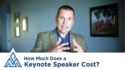 How Much Does A Keynote Speaker Cost A Basic Overview Of Considerations To Make Youtube