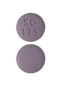 SG 175 Pill Purple Round 11mm Pill Identifier